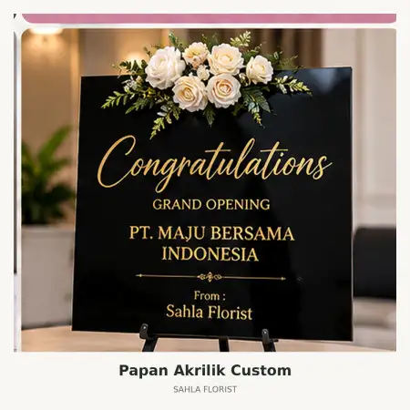 Papan Bunga Akrilik Grogol